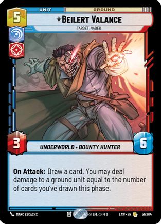 Image of Beilert Valance - Target: Vader (51/264) - A Lawless Time