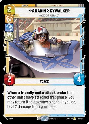 Image of Anakin Skywalker - Prescient Podracer (88/264) - A Lawless Time