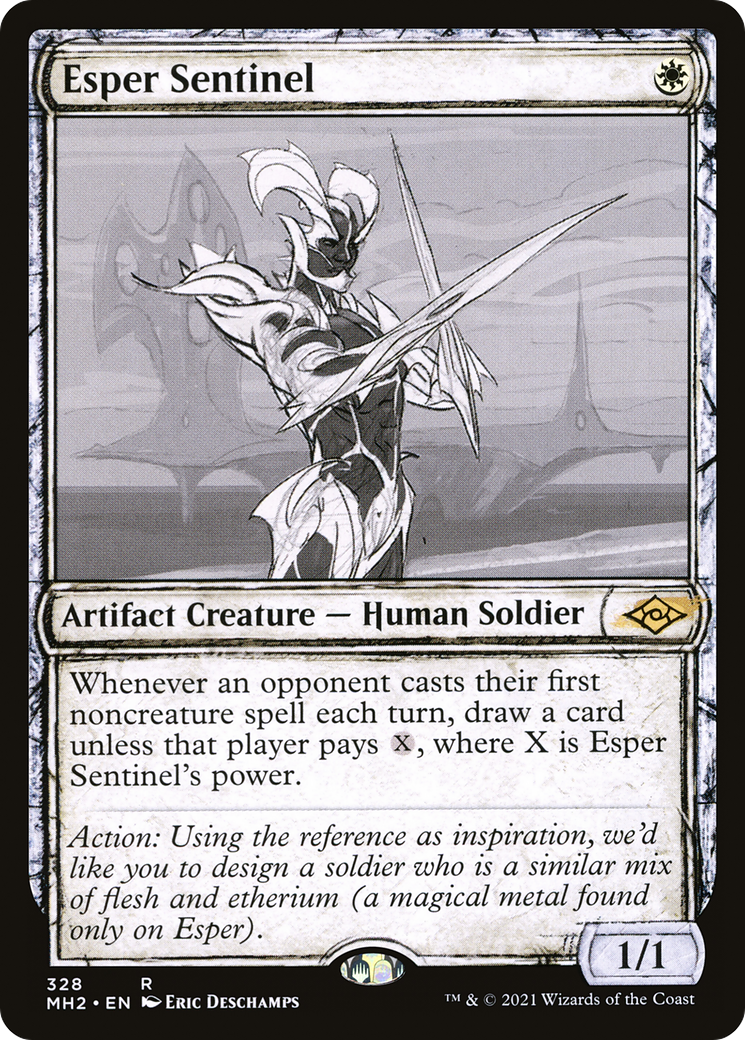 Image of Esper Sentinel (Showcase) (MH2-328) - Modern Horizons 2: (Showcase) Foil