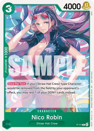 Image of Nico Robin (Heroines Battle Pack) (P-111) - One Piece Promotion Cards Foil