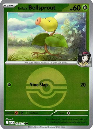 Image of Erika's Bellsprout (Poke Ball) 004  - Reverse Holofoil ME Ascended Heroes - Common