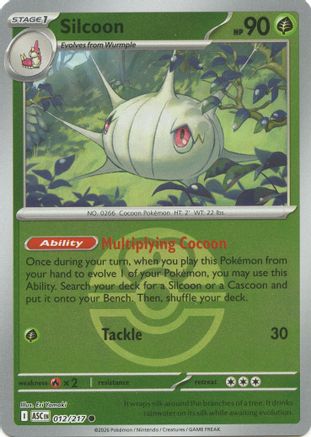 Image of Silcoon (Love Ball) 012  - Reverse Holofoil ME Ascended Heroes - Common