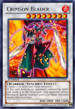 Image of Crimson Blader (CBLZ-EN093) - Cosmo Blazer 1st Edition