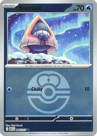 Image of Snorunt (Love Ball) 046/217  - Reverse Holofoil ME Ascended Heroes - Common