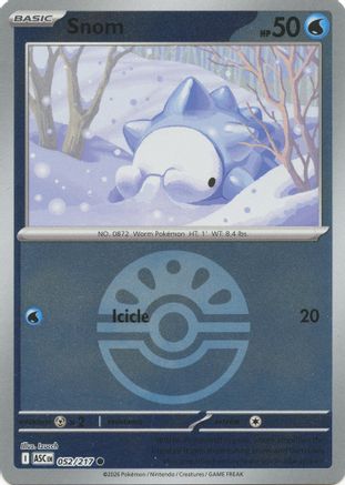 Image of Snom (Friend Ball) 052  - Reverse Holofoil ME Ascended Heroes - Common