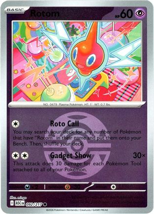 Image of Rotom (Dusk Ball) 092  - Reverse Holofoil ME Ascended Heroes - Common