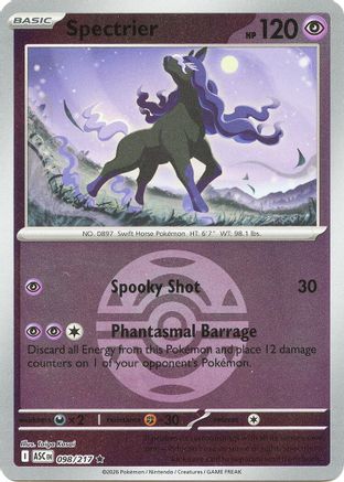 Image of Spectrier (Dusk Ball) 098  - Reverse Holofoil ME Ascended Heroes - Rare