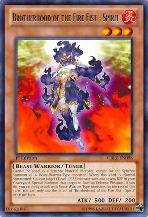 Image of Brotherhood of the Fire Fist - Spirit (CBLZ-EN098) - Cosmo Blazer Unlimited