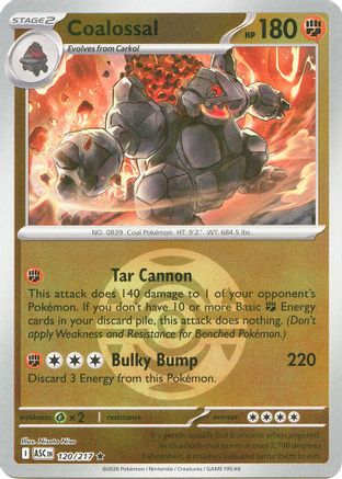 Image of Coalossal (Dusk Ball) 120  - Reverse Holofoil ME Ascended Heroes - Rare