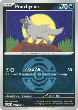 Image of Poochyena (Dusk Ball) 128  - Reverse Holofoil ME Ascended Heroes - Common