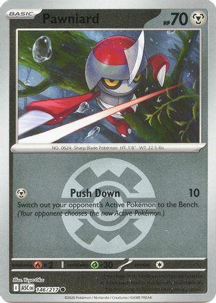Image of Pawniard (Quick Ball) 146  - Reverse Holofoil ME Ascended Heroes - Common