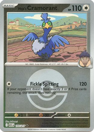 Image of Hop's Cramorant (Poke Ball) 177  - Reverse Holofoil ME Ascended Heroes - Uncommon