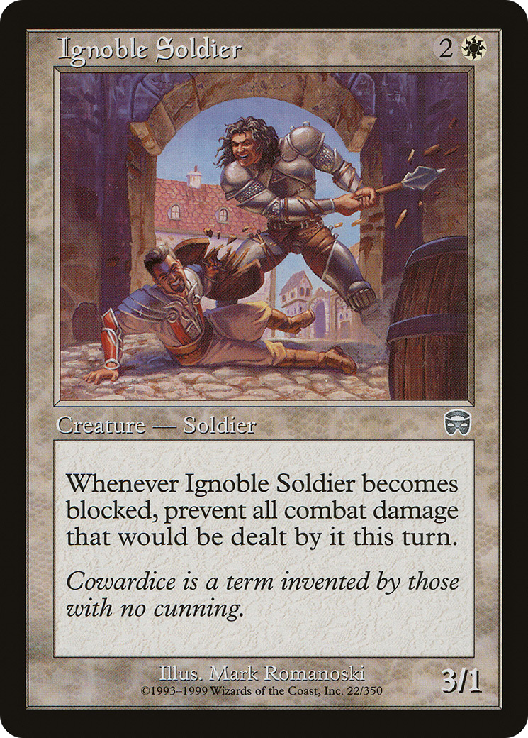 Image of Ignoble Soldier (MMQ-022) - Mercadian Masques Foil