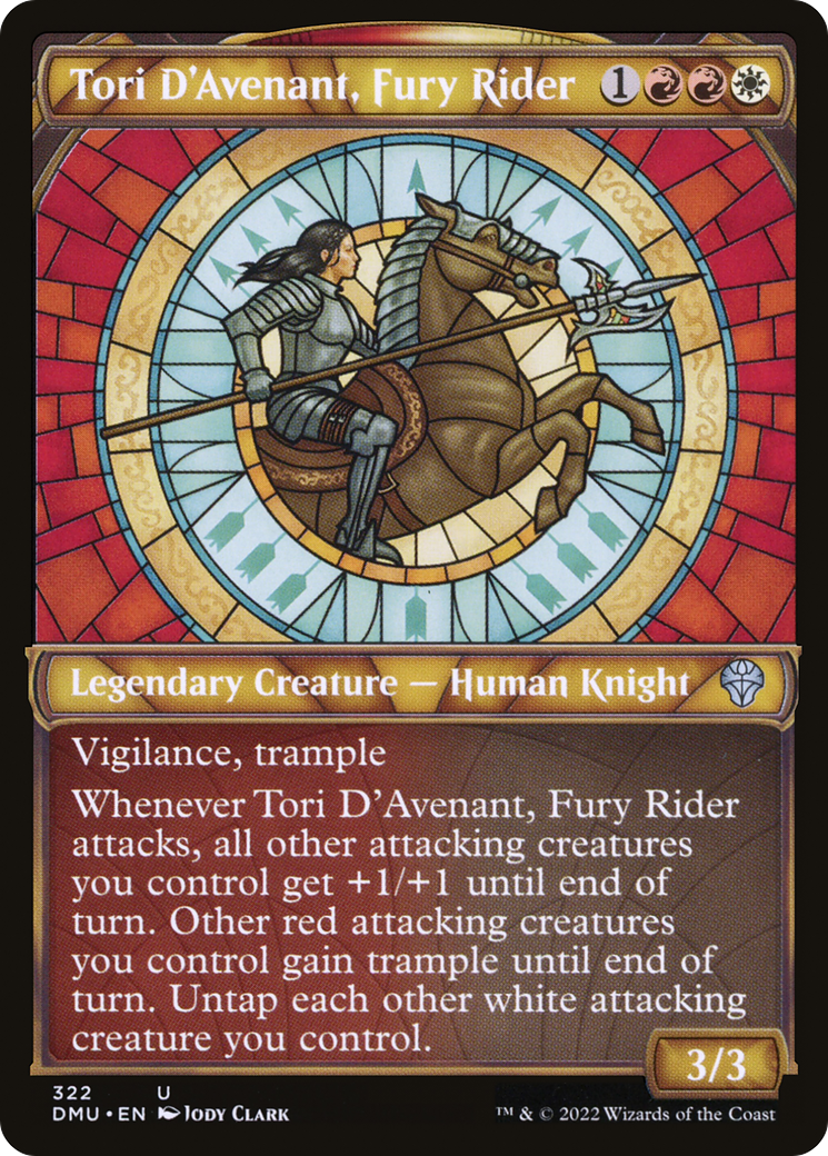 Image of Tori D'Avenant, Fury Rider (Showcase) (DMU-322) - Dominaria United: (Showcase) Foil