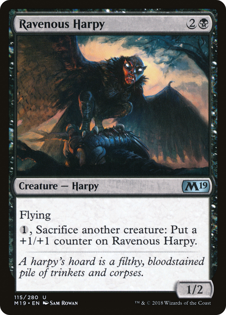 Image of Ravenous Harpy (M19-115) - Core Set 2019 Foil