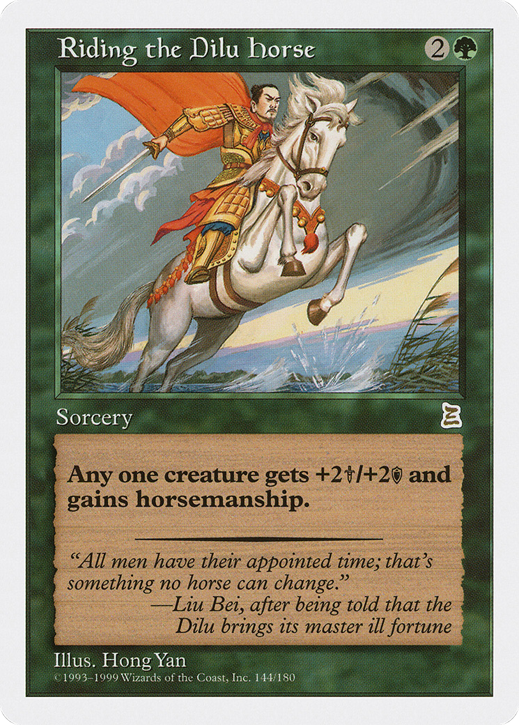 Image of Riding the Dilu Horse (PTK-144) - Portal Three Kingdoms