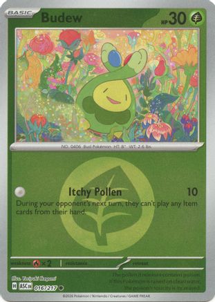 Image of Budew (Energy Symbol Pattern) 016/217  - Reverse Holofoil ME Ascended Heroes - Common