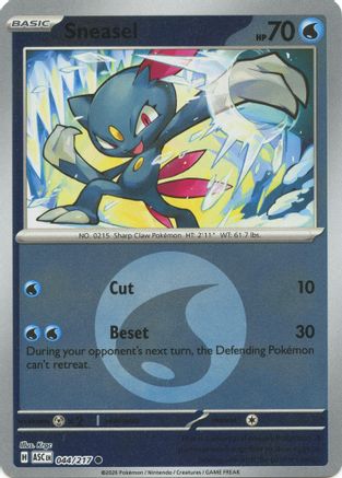 Image of Sneasel (Energy Symbol Pattern) 044  - Reverse Holofoil ME Ascended Heroes - Common