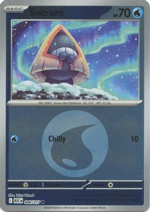 Image of Snorunt (Energy Symbol Pattern) 046/217  - Reverse Holofoil ME Ascended Heroes - Common