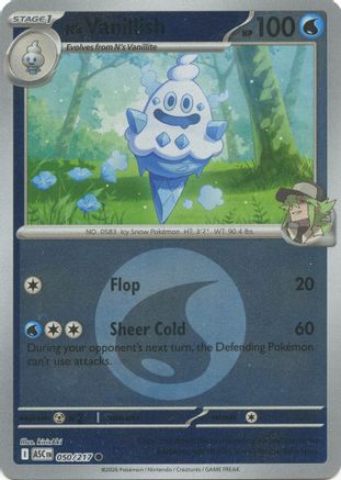 Image of N's Vanillish (Energy Symbol Pattern) 050  - Reverse Holofoil ME Ascended Heroes - Common
