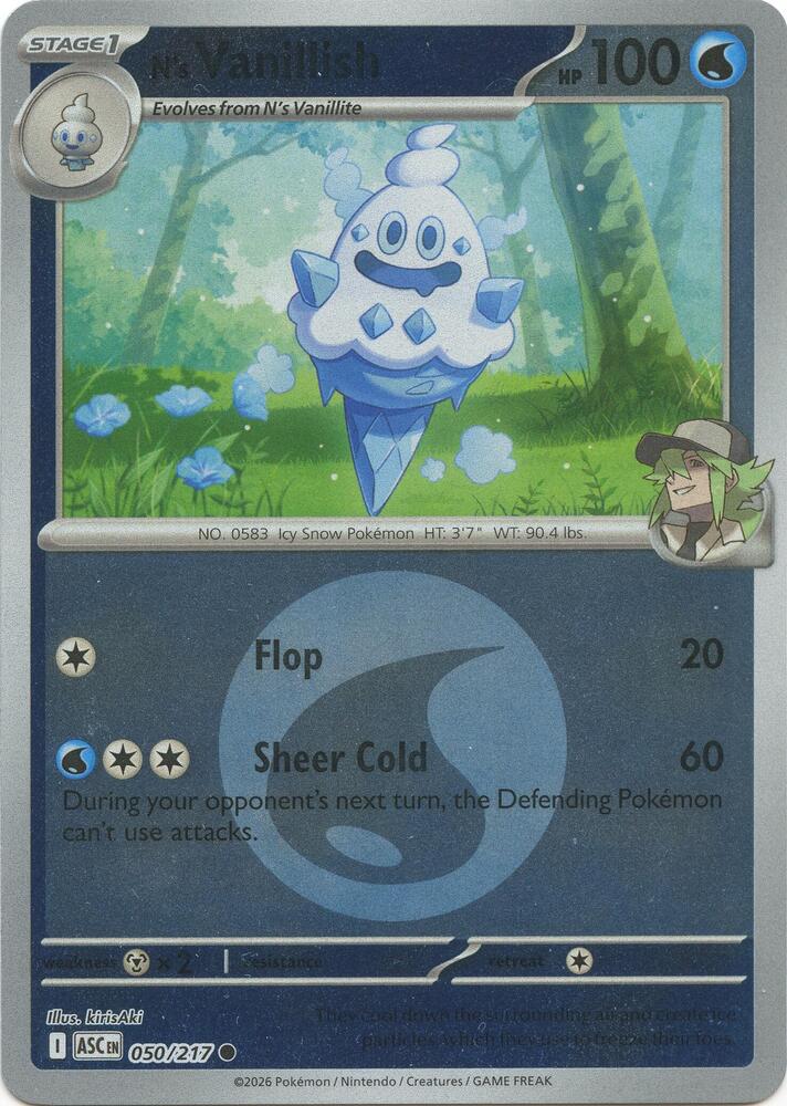 Image of N's Vanillish (Energy Symbol Pattern) (038/193) - M2a High Class Pack MEGA Dream ex Holofoil