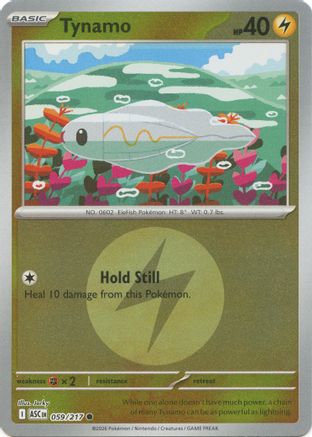 Image of Tynamo (Energy Symbol Pattern) 059  - Reverse Holofoil ME Ascended Heroes - Common
