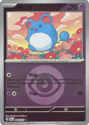 Image of Marill (Energy Symbol Pattern) 083/217  - Reverse Holofoil ME Ascended Heroes - Common