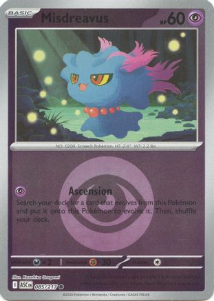 Image of Misdreavus (Energy Symbol Pattern) 085/217  - Reverse Holofoil ME Ascended Heroes - Common