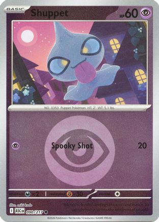 Image of Shuppet (Energy Symbol Pattern) 090  - Reverse Holofoil ME Ascended Heroes - Common