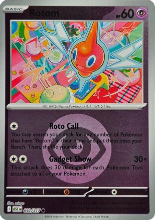 Image of Rotom (Energy Symbol Pattern) 092  - Reverse Holofoil ME Ascended Heroes - Common