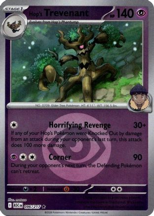 Image of Hop's Trevenant (Energy Symbol Pattern) 096/217  - Reverse Holofoil ME Ascended Heroes - Rare