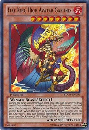 Image of Fire King High Avatar Garunix (SDOK-EN001) - Structure Deck: Onslaught of the Fire Kings 1st Edition
