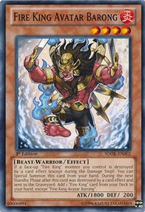 Image of Fire King Avatar Barong (SDOK-EN002) - Structure Deck: Onslaught of the Fire Kings 1st Edition