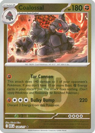 Image of Coalossal (Energy Symbol Pattern) 120  - Reverse Holofoil ME Ascended Heroes - Rare