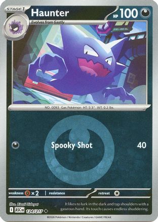 Image of Haunter (Energy Symbol Pattern) 124  - Reverse Holofoil ME Ascended Heroes - Uncommon