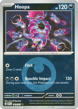 Image of Hoopa (Energy Symbol Pattern) 141  - Reverse Holofoil ME Ascended Heroes - Rare