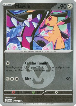 Image of Mawile (Energy Symbol Pattern) 144/217  - Reverse Holofoil ME Ascended Heroes - Uncommon