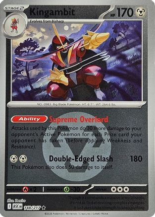 Image of Kingambit (Energy Symbol Pattern) 148  - Reverse Holofoil ME Ascended Heroes - Rare
