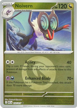 Image of Noivern (Energy Symbol Pattern) 157  - Reverse Holofoil ME Ascended Heroes - Uncommon
