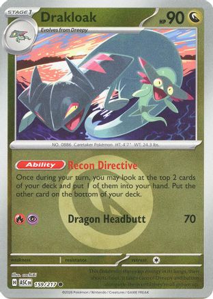 Image of Drakloak (Energy Symbol Pattern) 159/217  - Reverse Holofoil ME Ascended Heroes - Common