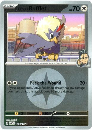 Image of Larry's Rufflet (Energy Symbol Pattern) 173  - Reverse Holofoil ME Ascended Heroes - Common