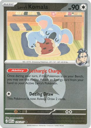 Image of Larry's Komala (Energy Symbol Pattern) 175  - Reverse Holofoil ME Ascended Heroes - Common