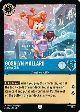 Image of Gosalyn Mallard - Curious Child (149/204) - Winterspell Cold Foil
