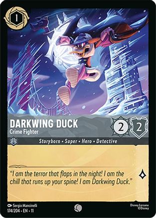 Image of Darkwing Duck - Crime Fighter (174/204) - Winterspell Cold Foil