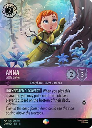 Image of Anna - Little Sister (Epic) (209/204) - Winterspell Holofoil