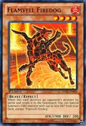 Image of Flamvell Firedog (SDOK-EN009) - Structure Deck: Onslaught of the Fire Kings 1st Edition