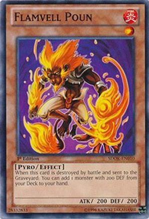 Image of Flamvell Poun (SDOK-EN010) - Structure Deck: Onslaught of the Fire Kings 1st Edition