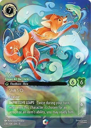 Image of Tod - Knows All the Tricks (Enchanted) (230/204) - Winterspell Holofoil