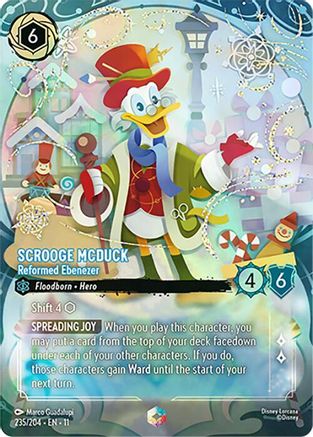 Image of Scrooge McDuck - Reformed Ebenezer (Enchanted) (235/204) - Winterspell Holofoil