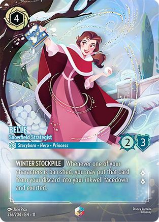 Image of Belle - Snowfield Strategist (Enchanted) (236/204) - Winterspell Holofoil